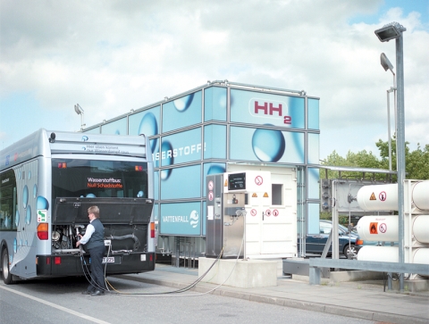 Wasserstoffbus in Hamburg